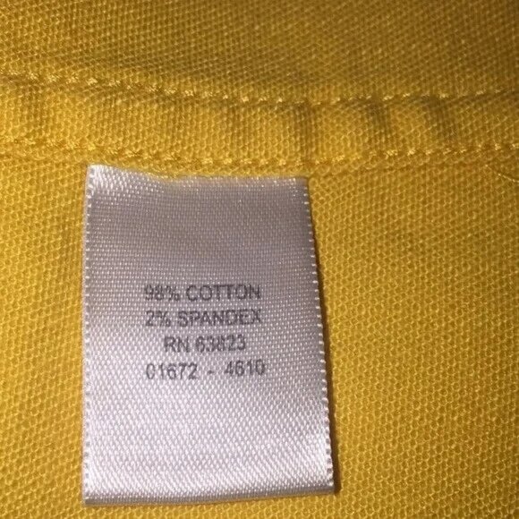 CJ Banks Stretch Woman’s Cotton Jean Jacket Plus Size 1X (16/18W) Mustard Color - Picture 9 of 10